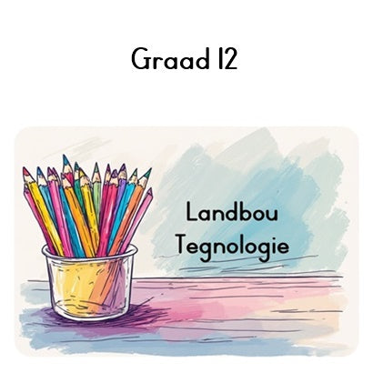 Graad 12 Landbou vakke