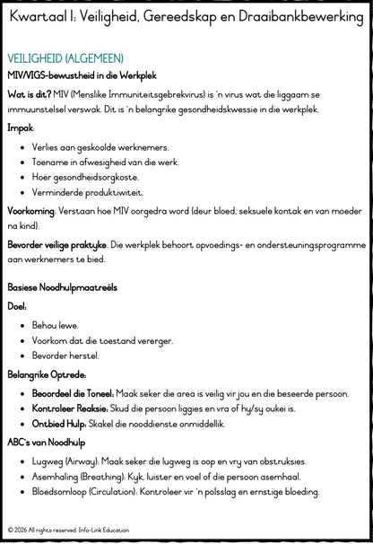 Graad 11 Meganiese Tegnologie (Pas en Masjinering)