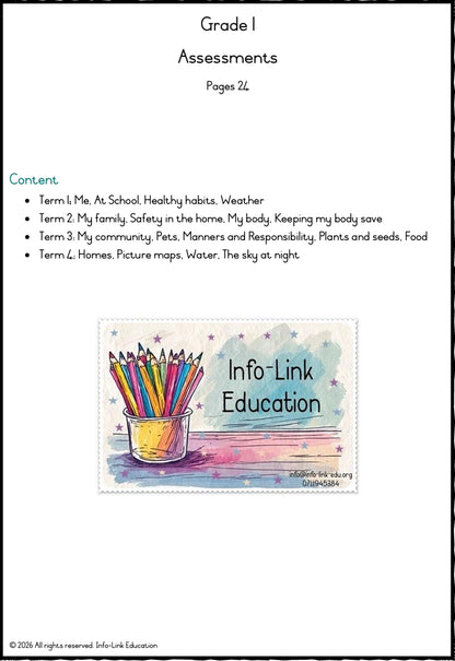 Grade 1 Term or Year Packages