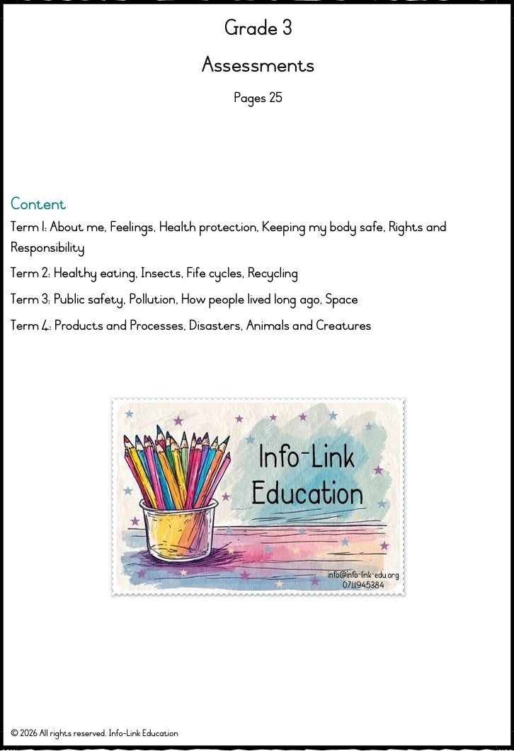 Grade 3 Term or Year Packages