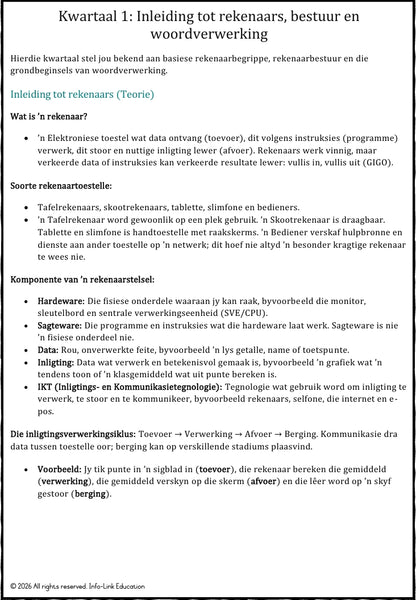 Graad 10 RTT / CAT