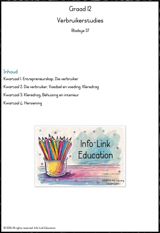 Graad 12 Verbruikerstudies