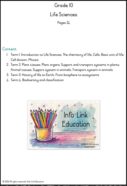 Grade 10 Life Sciences